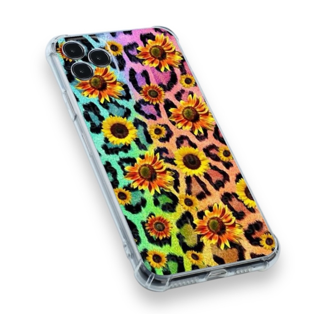 iPhone 13 Rainbow Leopard Print Phone Case - NEW